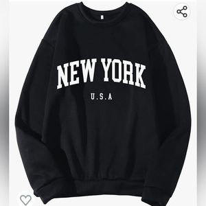 Womens Sporty crew neck Sweatshirt Size M. Polyester.